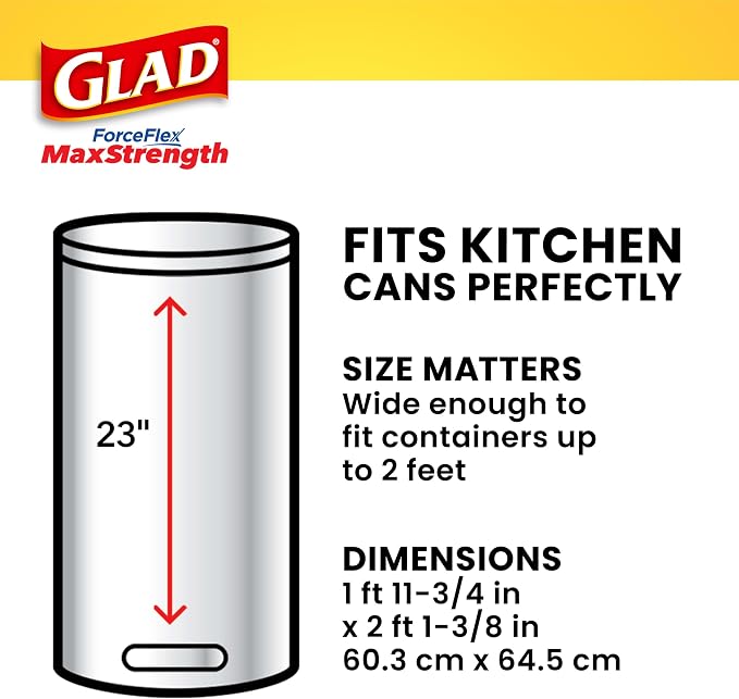 Glad Tall Kitchen Trash Bags 13 Gallon, MaxStrength Beachside Breeze Garbage - Image 7