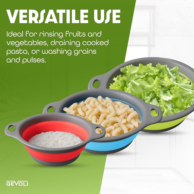 Gevoli Collapsible Colanders - Image 8