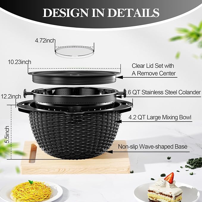 4-1 Colander with Bowl Set - Image 8