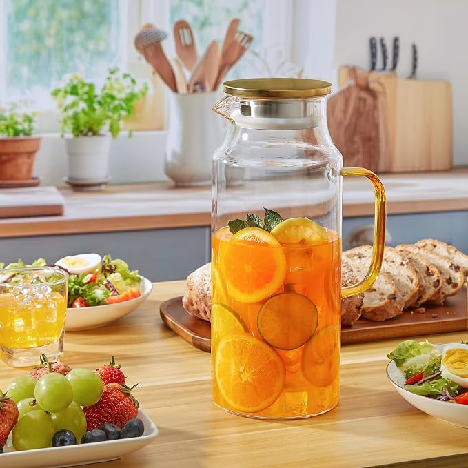 2 Liter 68 oz Glass Pitcher - Image 6