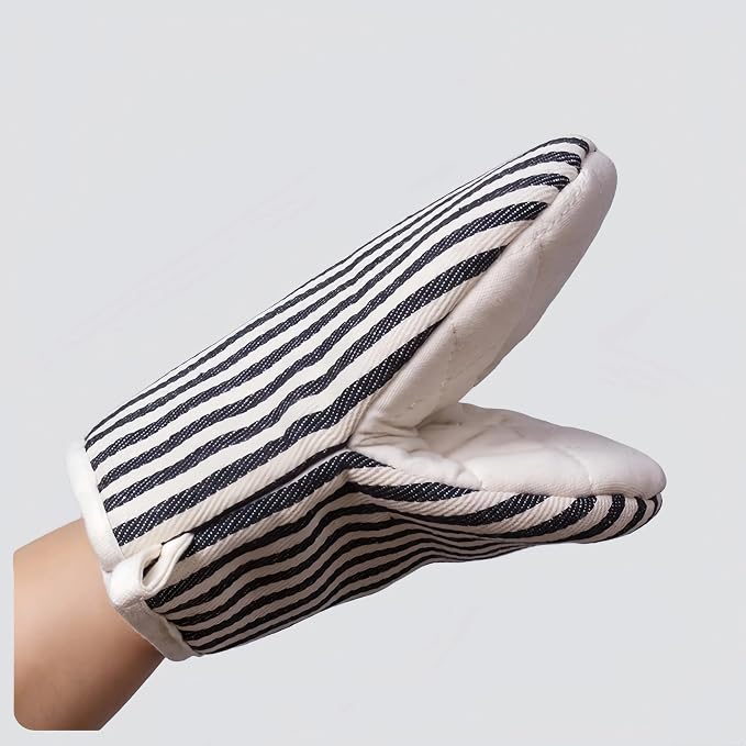 1 Pair Mini Oven Mitts, High Heat Resistant Oven Gloves, Kitchen Short Oven Mit - Image 8