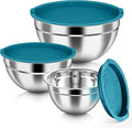HaWare Mixing Bowls with Airtight Lids, 6-Piece Stainless Steel Salad Bowls by HaWare