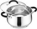 E-far 6 QT Stainless Steel Pot, Stock Cooking Pot by E-far