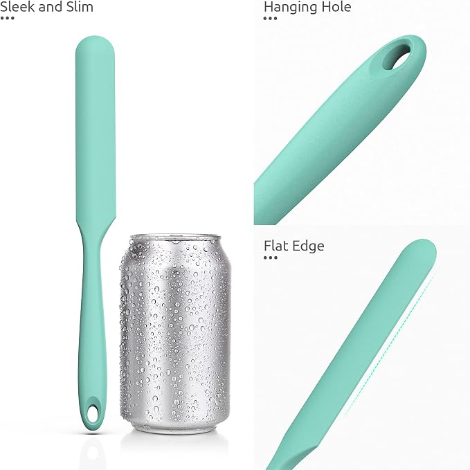 U-Taste Skinny Silicone Jar Spatula: 600ºF Heat-Resistant Food-Grade 10in Long - Image 6