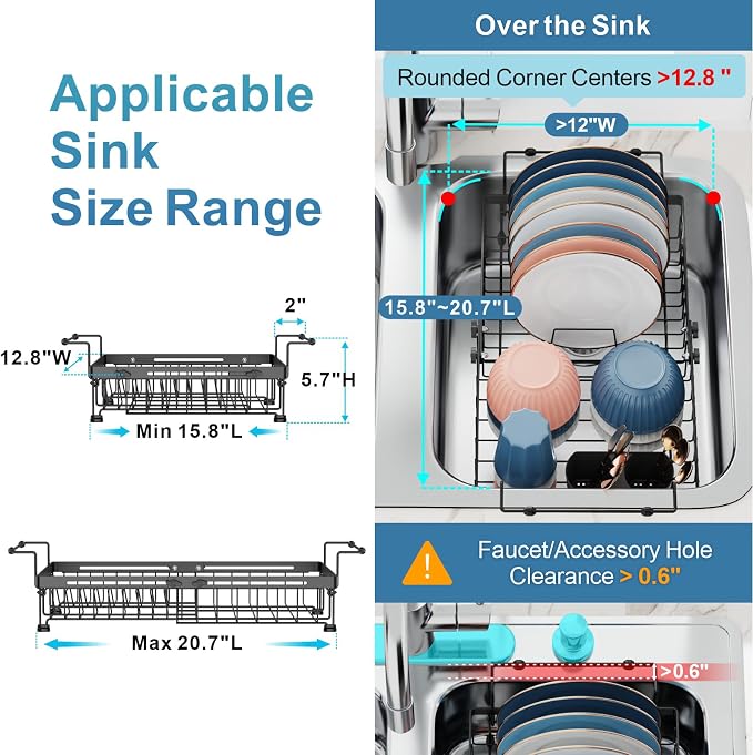 iSPECLE Expandable Dish Drying Rack - Image 2