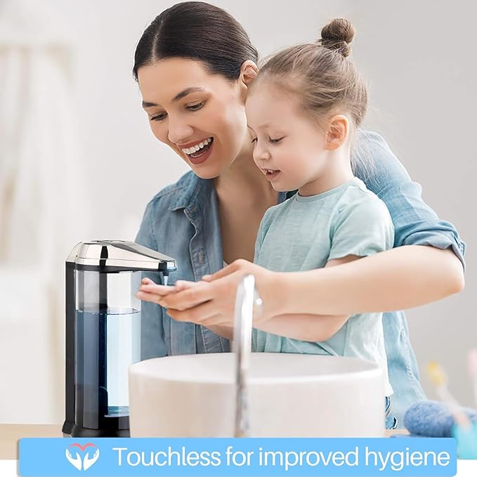 Secura 17oz Automatic Liquid Soap Dispenser, Touchless Battery Operated Hand - Image 3
