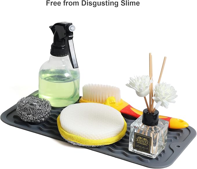 ZLR 2 Pcs Silicone Sponge Holder & Sink Caddy Tray - Image 6