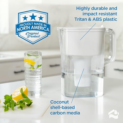 HOMEWATER 10-Cup Pitcher Filter – BPA-Free, High-Capacity 2.4L Pitcher - Image 6
