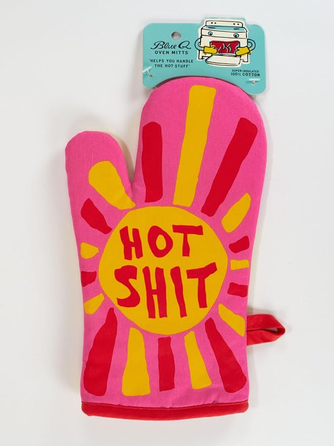 Blue Q Hot Sh*t Funny Oven Mitts - Image 3
