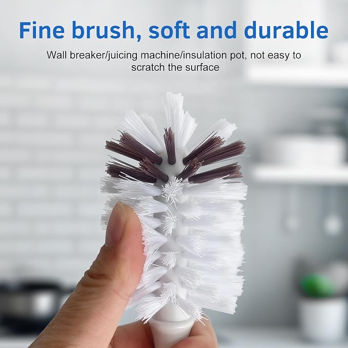 Long Handle Kitchen Cleaning Brush Set of 2, Long Handle Tableware Brush - Image 4