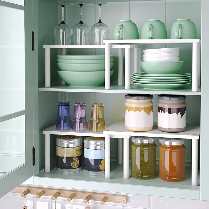 VERTORGAN Cabinet Organizer Shelf, Kitchen Counter Shelves, Bamboo Spice Rack - Image 2