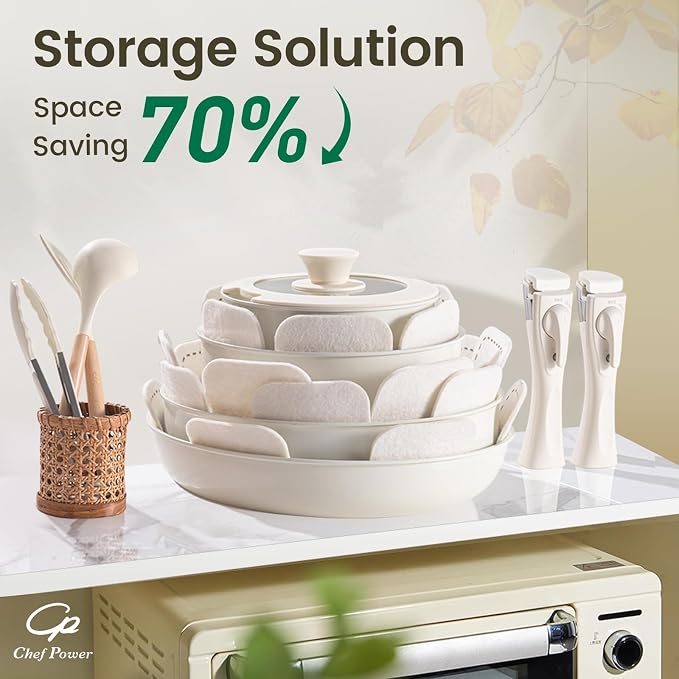 Chef Power Ceramic Cookware Set Non Toxic - Image 3