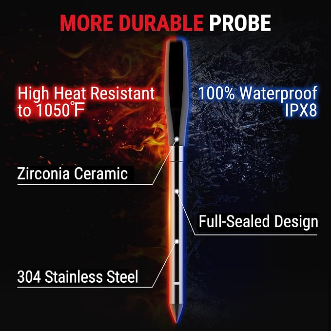 TempPro TempSpike 1000FT Wireless Meat Thermometer Digital - Image 7