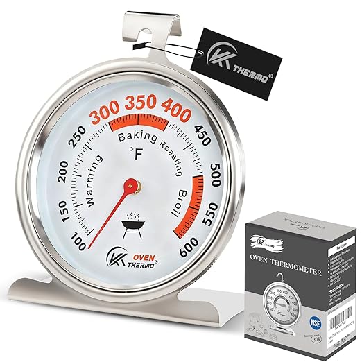 2.64" Oven Thermometer 100-600°F Kitchen Cooking Thermometer Instant Read by CloudHand