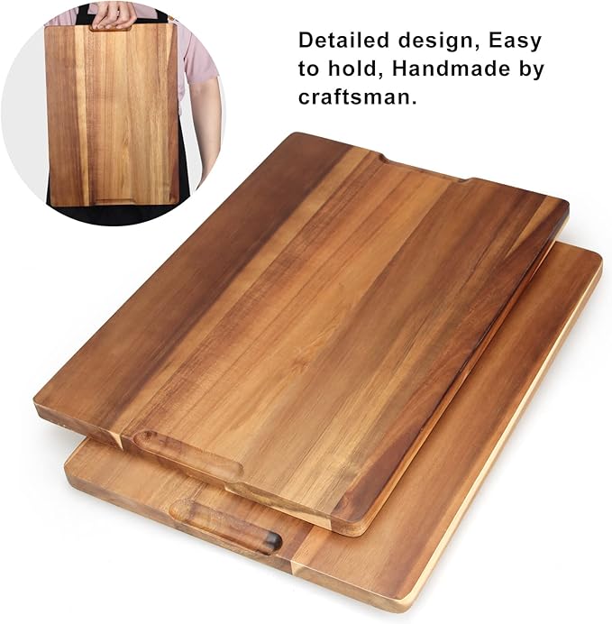 Solid Acacia Wood Cutting Boards - Image 3