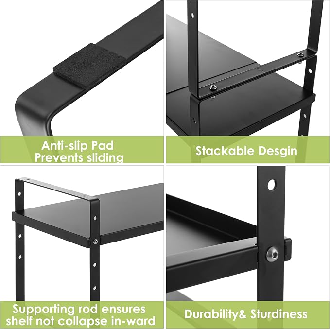 Across-Star Expandable Cabinet Shelf Organizer Rack, Stackable Kitchen Counter - Image 7