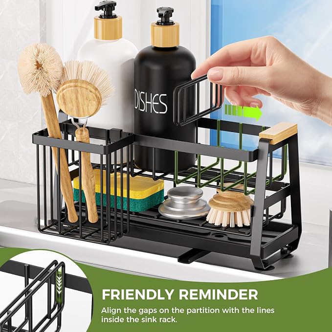 Sponge Holder for Kitchen Sink, Kitchen Sink Caddy - Image 4