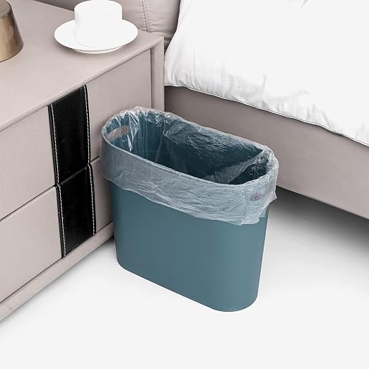 rejomiik Small Trash Can, 3.5 Gallon Slim Garbage Can Plastic Waste Basket - Image 5