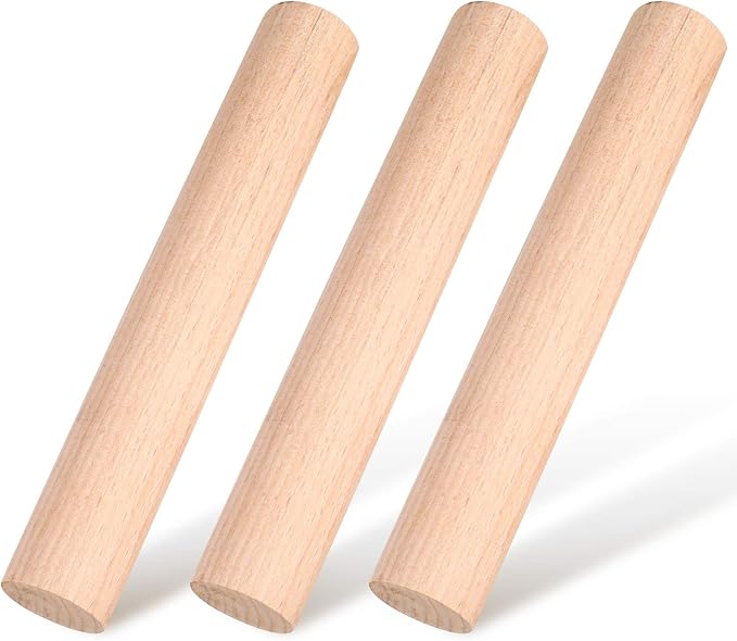 Patelai 3 Pieces Small Wooden Rolling Pin, Dumpling Dough Roller Wooden Mini by Patelai