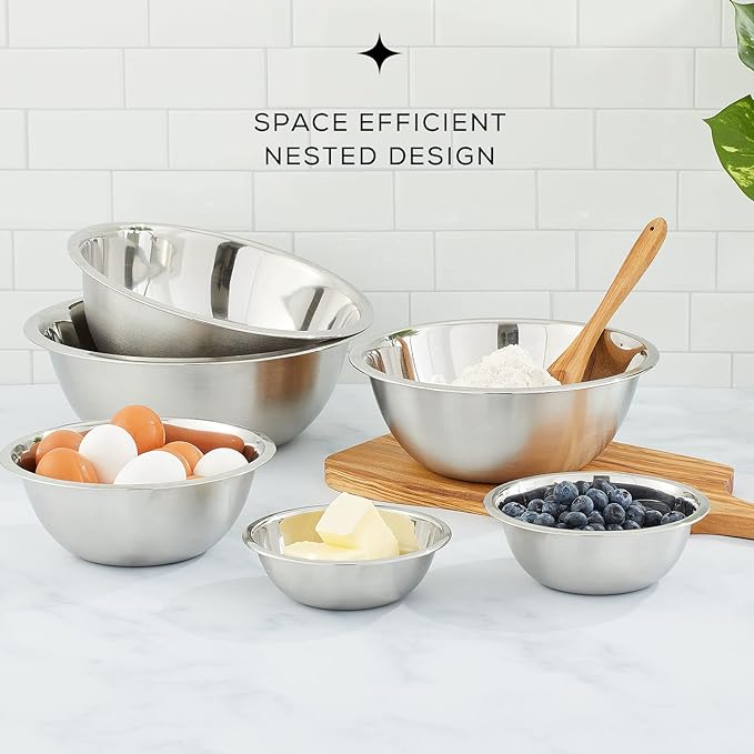 JoyJolt Stainless Steel Mixing Bowl Set - Image 4
