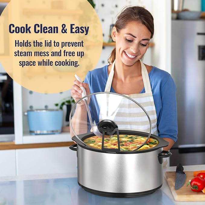 NiHome Slow Cooker Lid Holder Fit - Image 5