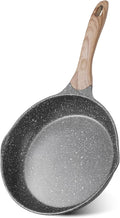JEETEE 12.5 Inch Nonstick Frying Pan, Stone Coating Cookware, Nonstick Omelette by JEETEE