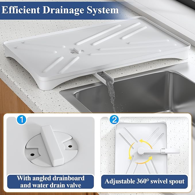 SNTD Dish Drying Rack for Kitchen Counter - Image 3