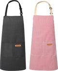 VALOME 2 Pack Kitchen Aprons, Apron by VALOME