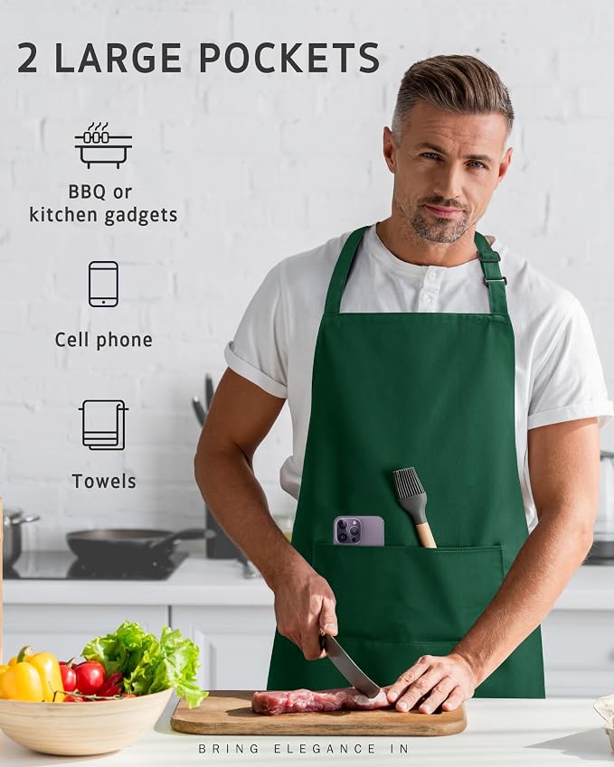 Syntus Chef Apron for Men Women Kitchen Cooking Apron - Image 7