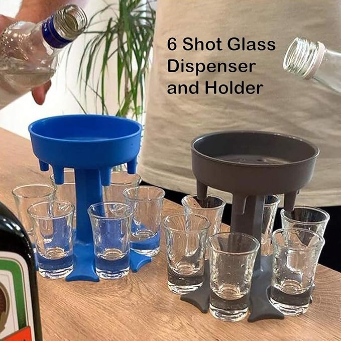 Shot Glasses Dispenser, 6 Way Shot Dispenser - Image 4