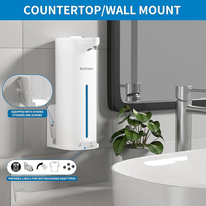 Aunmaon Automatic Soap Dispenser Touchless, Kitchen & Bathroom, Hands-Free - Image 4