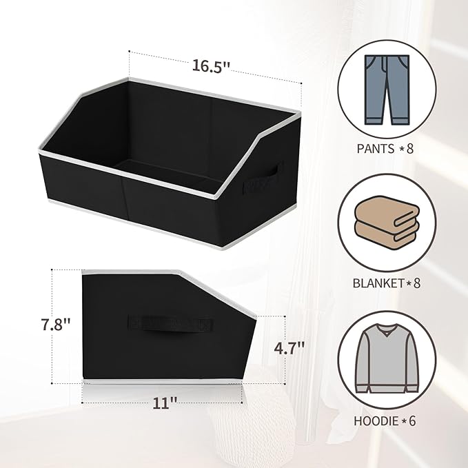 Homsorout Storage Baskets for Shelves - Image 2