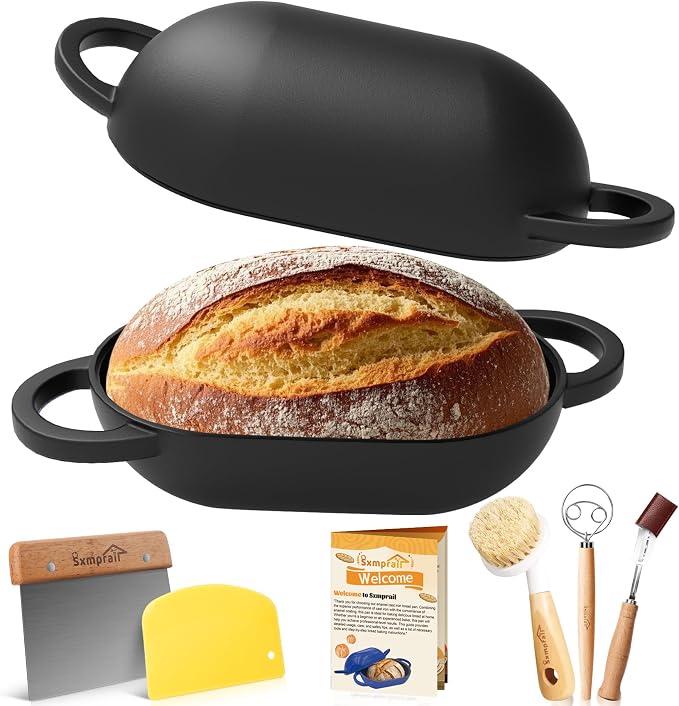 Enameled Cast Iron Oval Bread Oven by WelcometoSxmprail