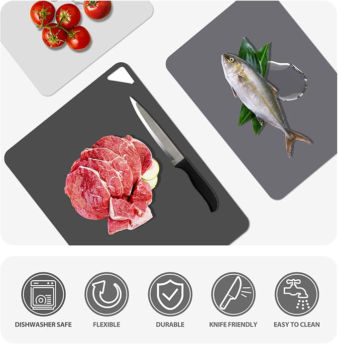 WK Flexible Plastic Cutting Boards Mats - Image 5