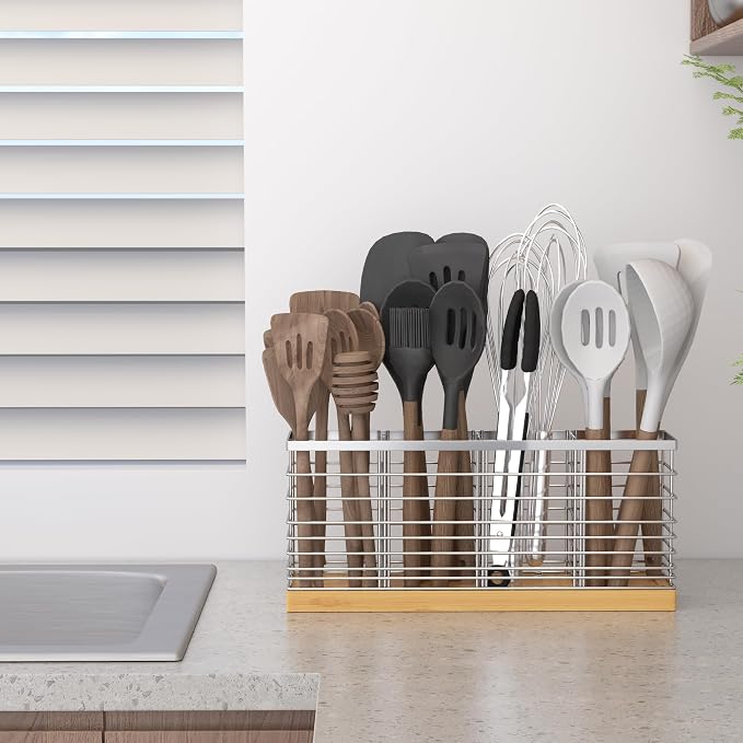 Suli Extra Large Kitchen Utensil Holder Countertop - Image 8