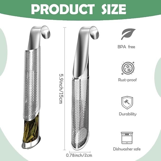 2 Pack Tea Infusers, Extra Fine Mesh Tea Strainer - Image 7