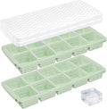 Aopigavi 2-Pack Ice Cube Trays, 10 Cubes 2 Tbsp. Silicone Freezer Molds by Aopigavi