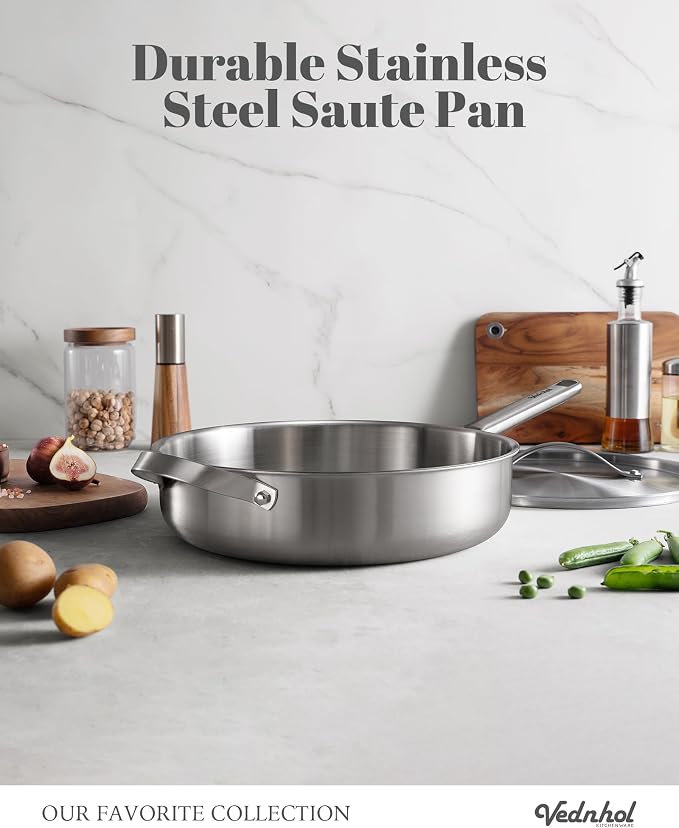 Stainless Steel Cookware Set, PFOA&PTFE Free, Dishwasher&Oven Safe, Kitchen - Image 9