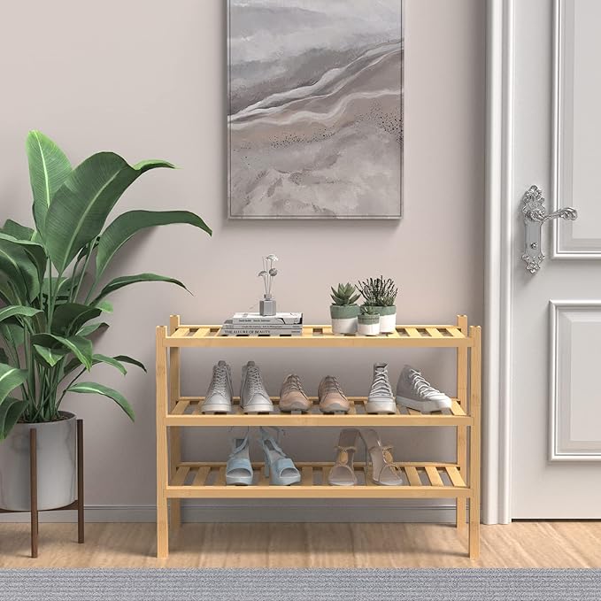 ROMGUAR CRAFT (Thick Bamboo Shoe Rack - Image 2