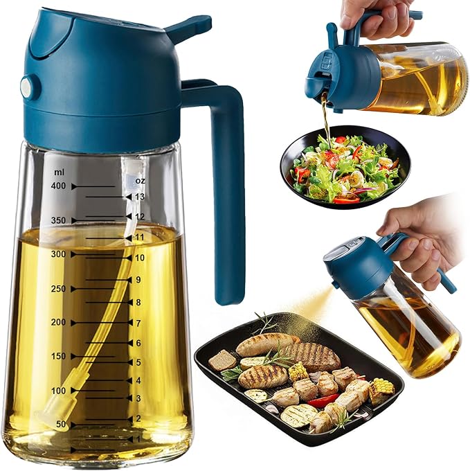 TrendPlain 16oz/470ml Glass Olive Oil Sprayer by TrendPlain