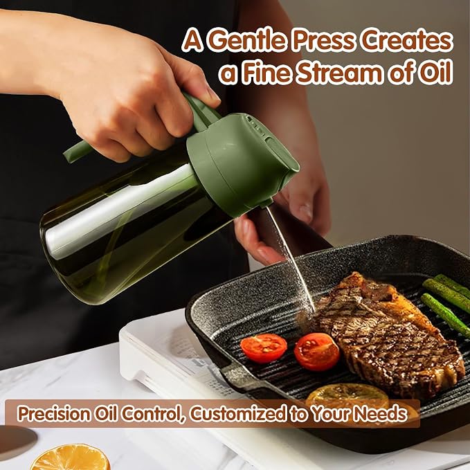 YARRAMATE 2Pcs 16oz/470ml Dark Green Oil Sprayer - Image 8