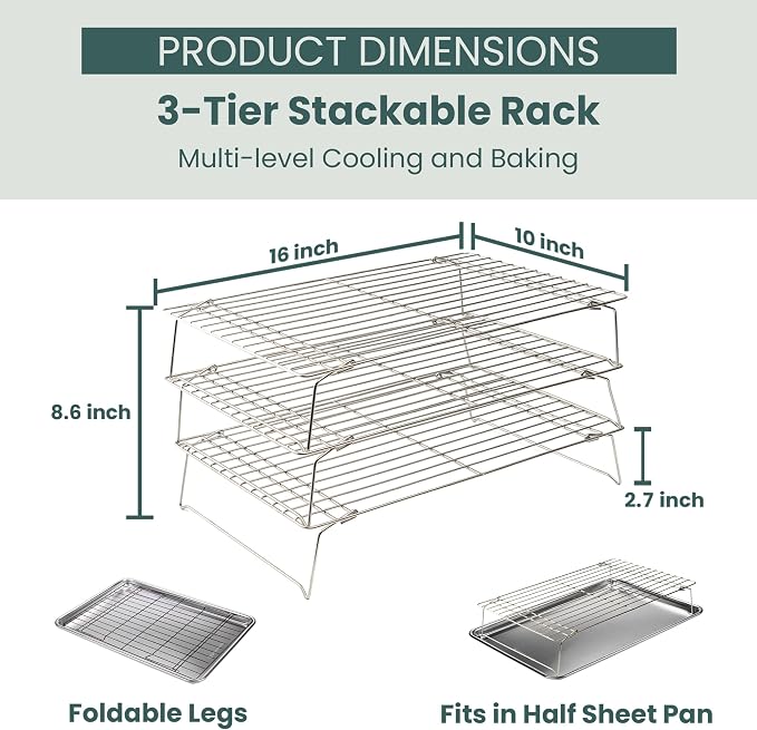Ultra Cuisine Heavy Duty 3 Tiers Stackable - Image 2