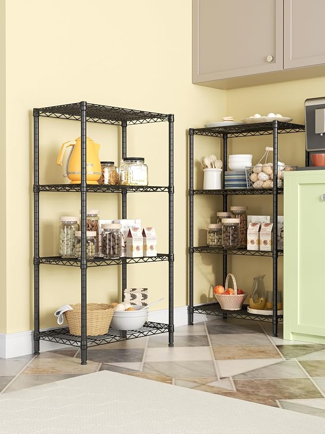 SINGAYE 4 Tier Storage Rack Wire Shelving Unit Shelves Metal - Image 7