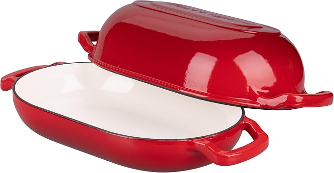 VORRINGARD Enameled Cast Iron Sourdough Bread Oven, Dutch Oven, Loaf Cast Iron - Image 5