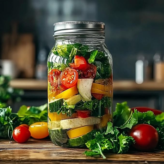 ComSaf 24 oz Mason Jars Regular Mouth 6 Pcs, Large Canning Jars - Image 5