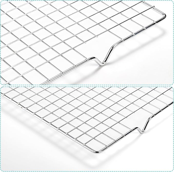Tebery 2 Pack Heavy-Duty Wire Cooking Rack Baking Racks Fits Half Sheet Pan - Image 3