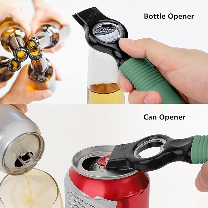 2-Pack Magnetic Beer Bottle Opener & Soda Can Opener, 2-in-1 Bottle Opener and - Image 3