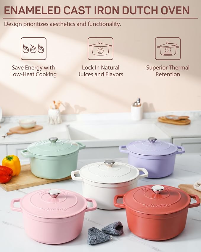 Ciwete 6 QT Dutch Oven Pot - Image 4