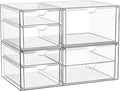 YFXCVSL Clear Stackable Storage Drawers, Acrylic Makeup Organizer by YFXCVSL