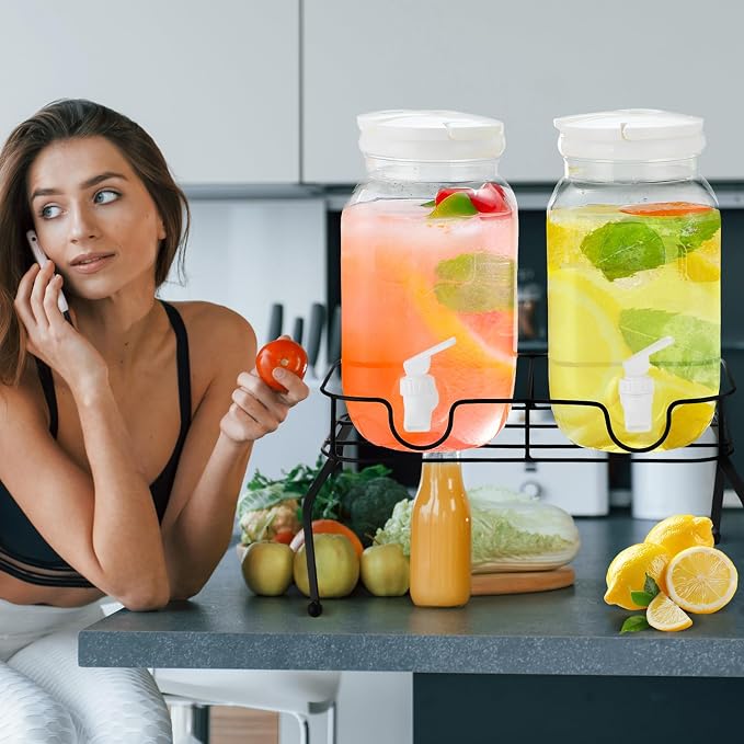 Teenyyou 2 Pcs Plastic Drink Dispensers - Image 5